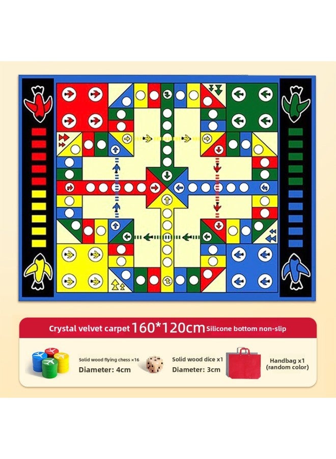 Flying Chess Carpet Type Children's Version Primary School Student Adult Large Size Millionaire Two-In-One Game Mat